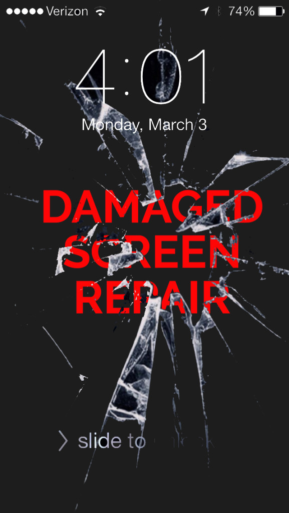 broken screen repair